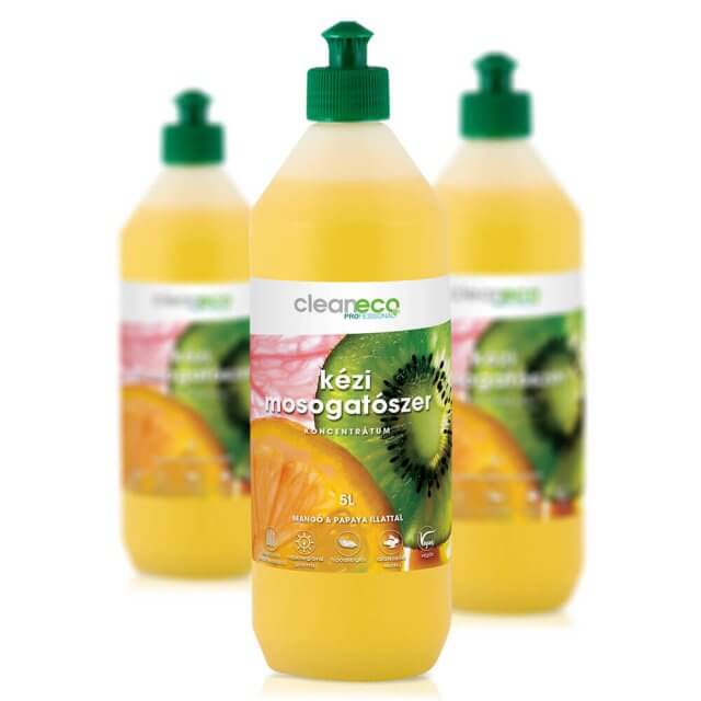 Концентриран органичен гел за миене на съдове с аромат на манго и папая - 1л.