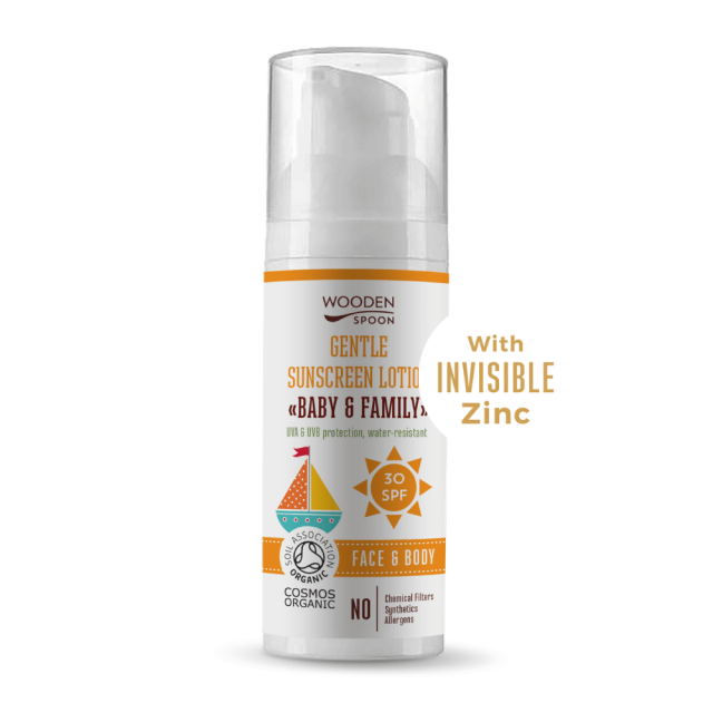 Слънцезащитен Лосион Baby&Amp;Family Spf 30 - Wooden Spoon