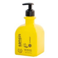 жълт органичен гел за миене на съдове за чувствителна кожа sansin