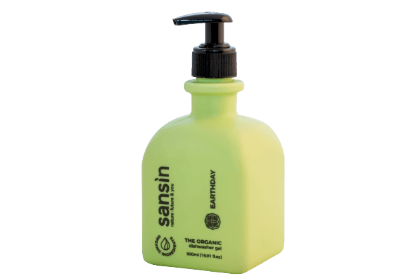 зелен органичен гел за миене на съдове за чувствителна кожа