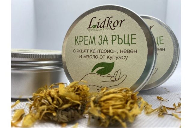 Крем За Ръце С Жълт Кантарион, Невен И Масло От Купуасу 50 Мл. Lidkor