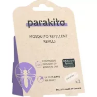 2бр. Репелентни таблетки против комари за гривна и клипс Parakito