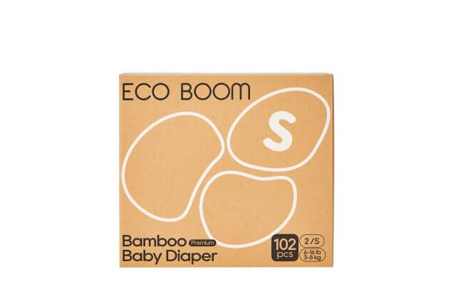 Бебешки Еко Пелени, Eco Boom Premium – Размер № 2 ( 3- 8 Кг.) -102Бр.