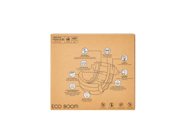 Бебешки Еко Пелени, Eco Boom Premium – Размер № 2 ( 3- 8 Кг.) -102Бр.