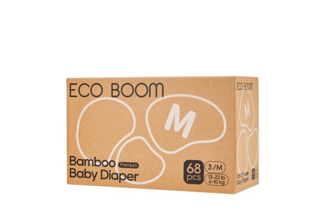 Бебешки Еко Пелени, Eco Boom Premium – Размер № 3 ( 6- 10 Кг.) - 68 Бр.