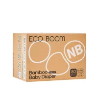 Бамбукови памперси Eco Boom Premium NB (2–4.5 кг) | 80 бр