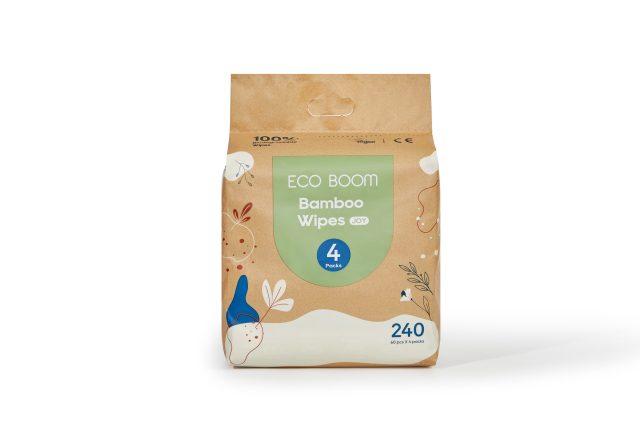 Бебешки Бамбукови Мокри Кърпички Eco Boom Joy (16X20 Cm)- 240Бр.
