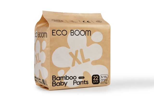Бебешки Бамбукови Гащи, Eco Boom Размер № 5 (12 – 17 Кг.) -22Бр.