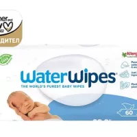 Мокри кърпички Water Wipes, за новородени и кърмачета, 60 бр.
