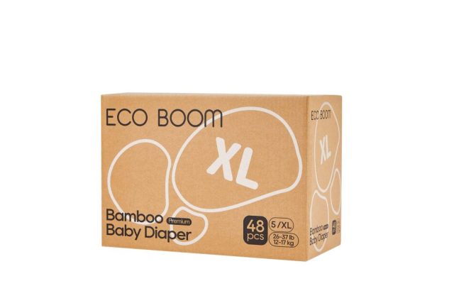 Бебешки Еко Пелени, Eco Boom Premium (Jumbo Pack) – Размер № 5 ( 12 - 17 Кг.) - 48 Бр.