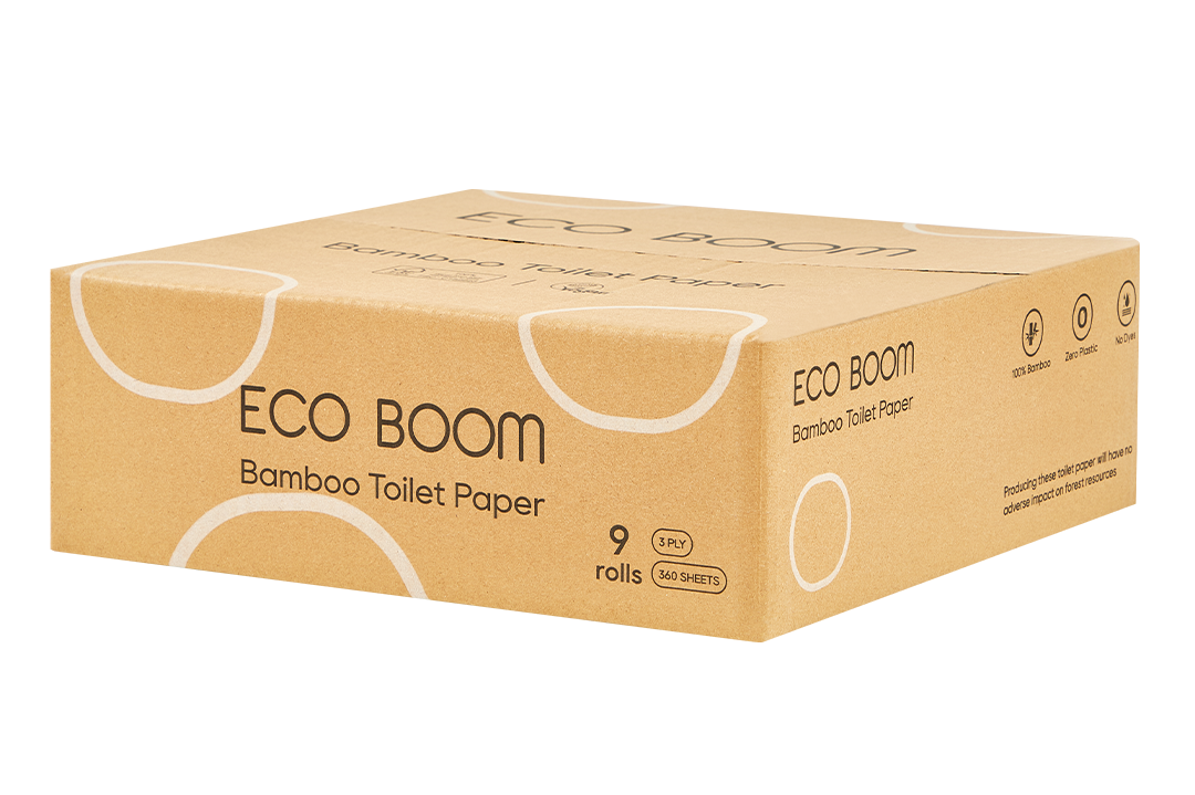Бамбукова Тоалетна Хартия, Eco Boom, 9 Бр. Х 360 Къса