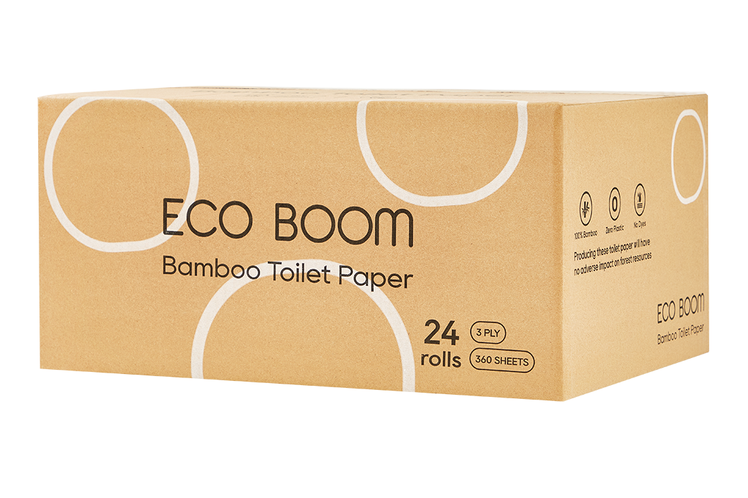 Бамбукова Тоалетна Хартия, Eco Boom, 24 Бр. Х 360 Къса