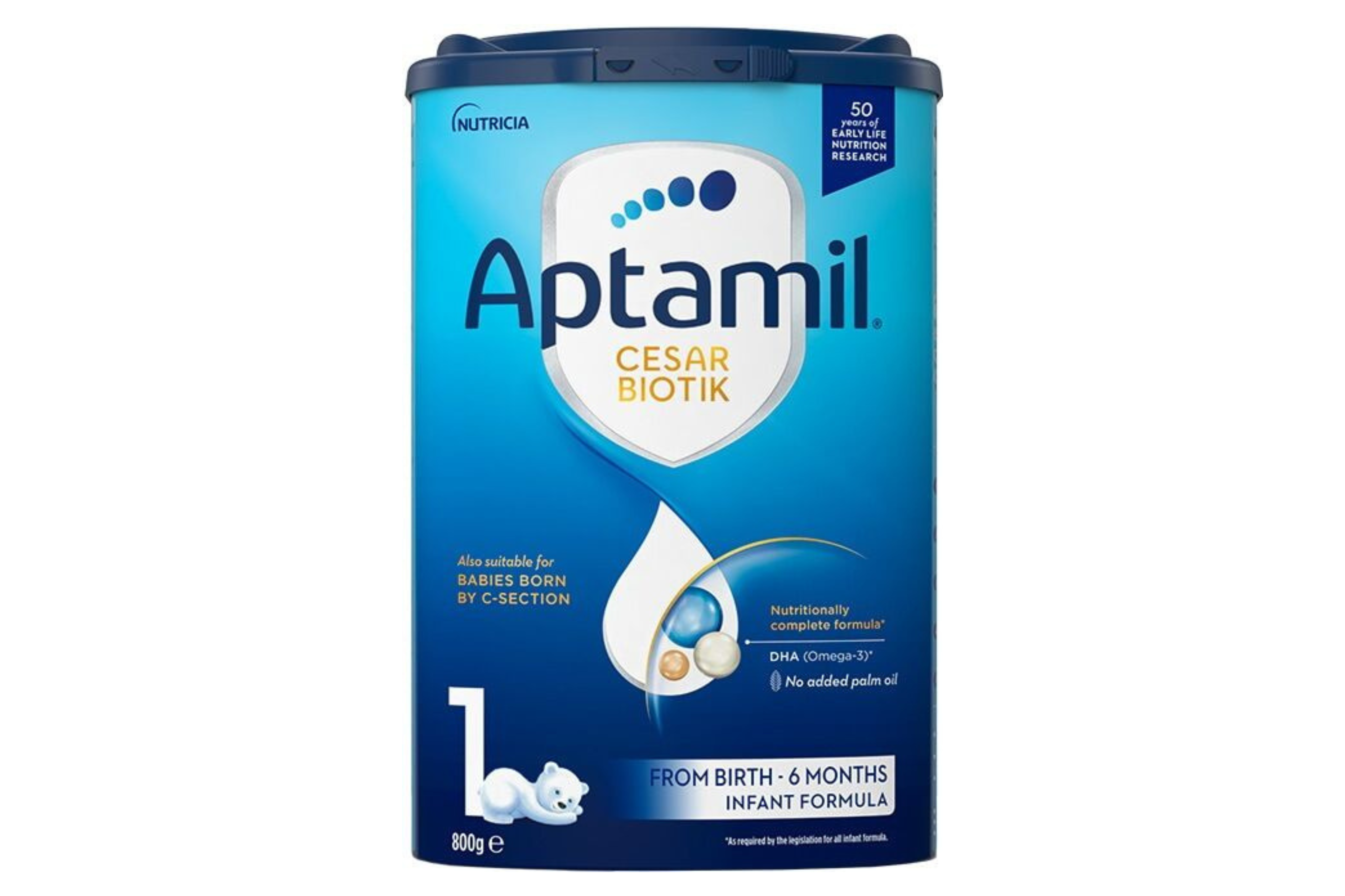 Aptamil Cesar Biotik 1 Адаптирано Мляко За Кърмачета 0-6 Месеца - 800 Гр.