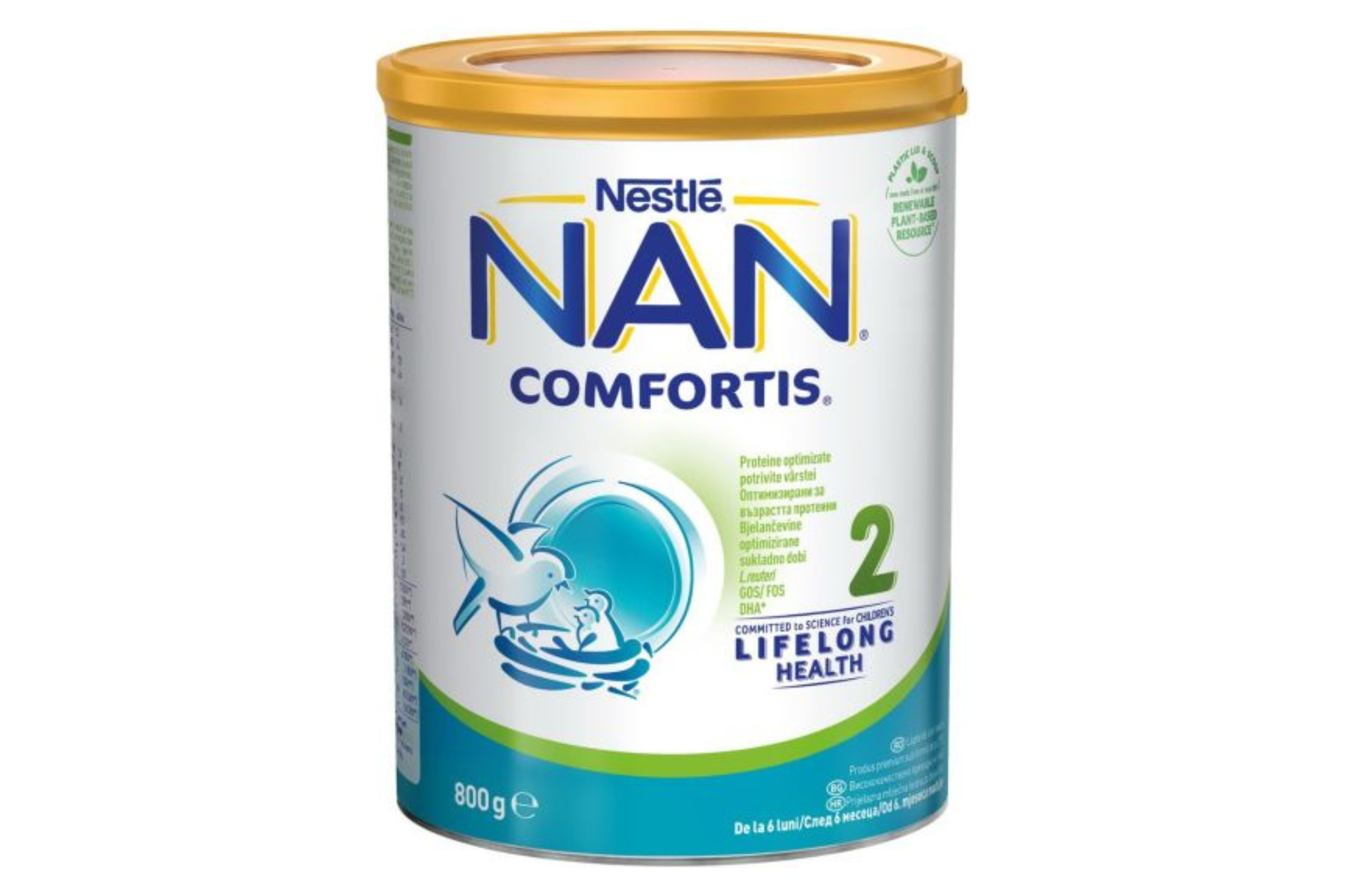 Nestle Nan Comfortis 2 Преходно Мляко 6+ Мес. 800 Г